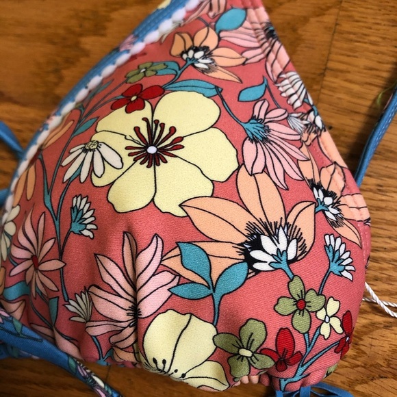 Swim Systems Road Trip Triangle Bikini Top Sz M - Picture 5 of 7